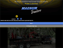 Tablet Screenshot of magnumtrailers.com
